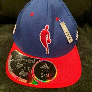 NBA Logo Adidas Climalite Blue & Red S/M Cap